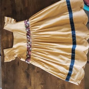 Matilda Jane girls dress size 6 yellow